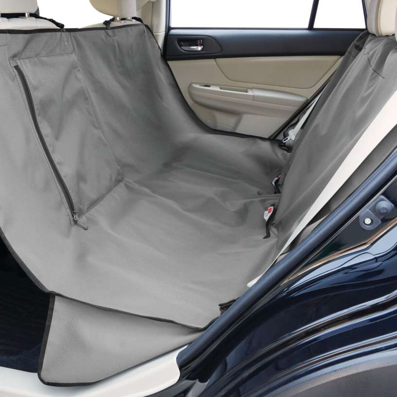 Housse pour siège de voiture durable, imperméable et lavable en machine qui peut être posée sur un banc ou un hamac.